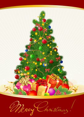 Hediyeli Noel ağacı.