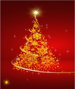 parlayan altın parıldıyor ile Noel ağacı.