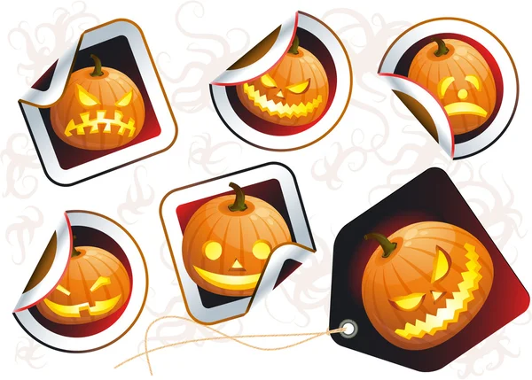 Halloween stickers. — Stock Vector