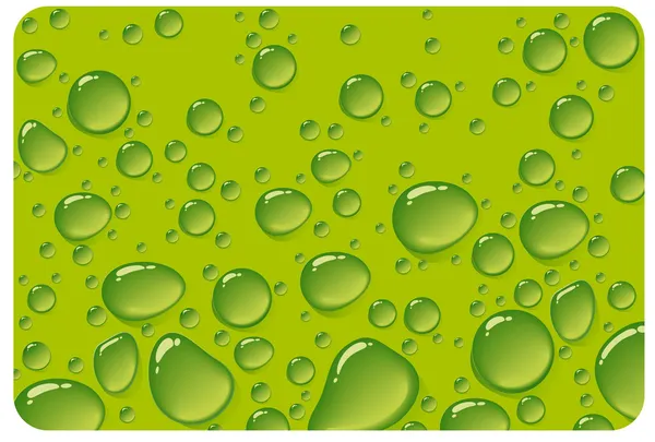 Green drops. — Stock Vector