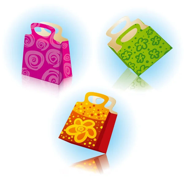 Emballages cadeaux . — Image vectorielle