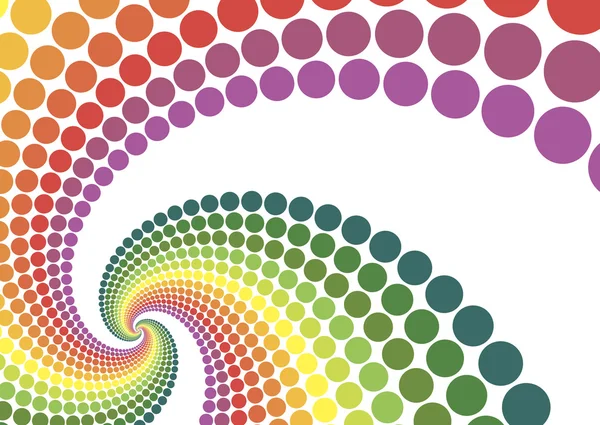 Rainbow swirl vector background. — Stock Vector