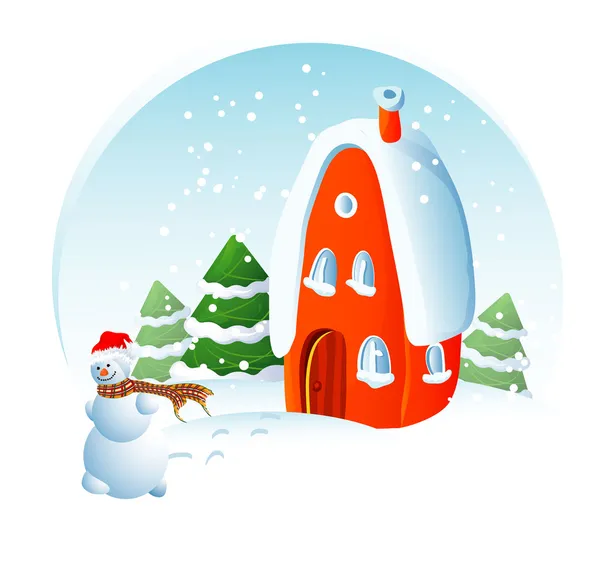 Maison de Noël. — Image vectorielle