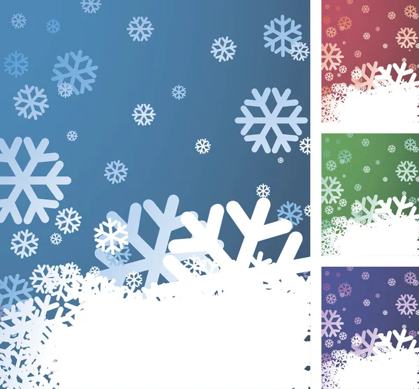 Fond vectoriel de flocon de neige Noël . — Image vectorielle