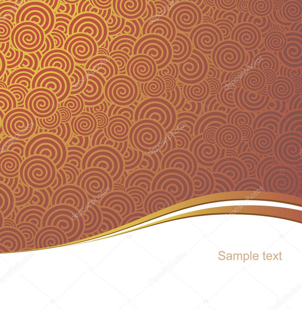 Red and gold China style vector background.