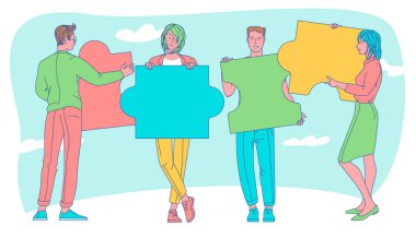 İş konsepti. Takım metaforu.