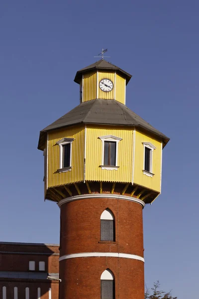 Bu çok korkunç, su kulesi, tower homann fabrikası, osnabruecker arazi, Aşağı Saksonya, Almanya, Avrupa — Stok fotoğraf