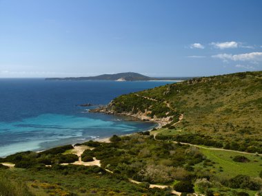 Landscape near Villasimius, Cala Pira, Capo Carbonara, Southeast Sardinia, Italy, Europe clipart