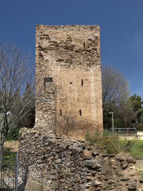 Iglesias castello salvaterra, mura pisane e iglesias, Sardunya, Avrupa Kulesi