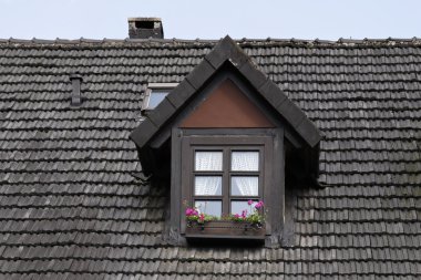 kötü iburg, dormer penceresinde osnabruecker toprak, Aşağı Saksonya, Almanya