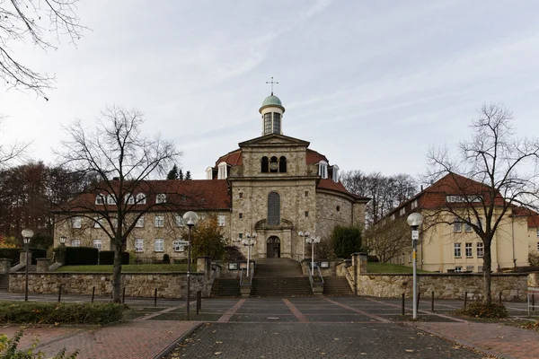 Georgsmarienhuette na dům ohrbeck, františkánský klášter (klášter), Dolní Sasko, Německo, Evropa — Stock fotografie