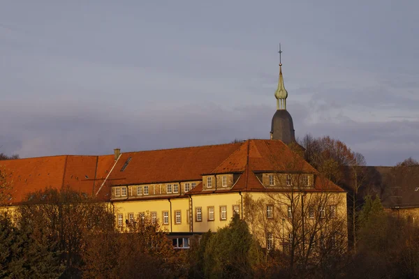 Bencés kolostor, kolostor, Georgsmarienhuette, Alsó-Szászország, Németország — Stock Fotó
