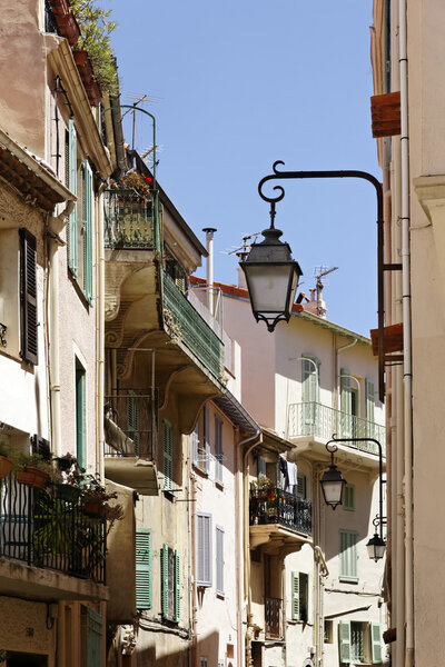Cannes, old town lane, Cote dAzur, South of France, Europe