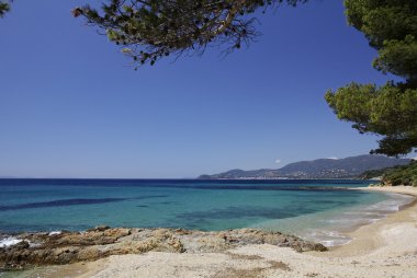 gigaro sahil yakınında şehir la croix volmer, cote d'azur, provence, Güney Fransa