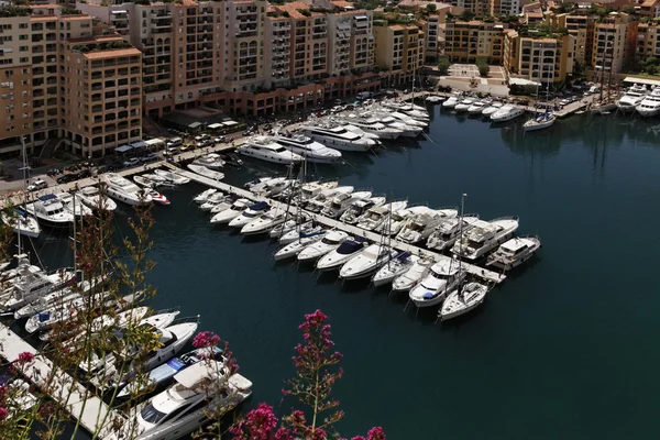 Monaco, Fontvielle, Port de Fontvielle, novo porto — Fotografia de Stock