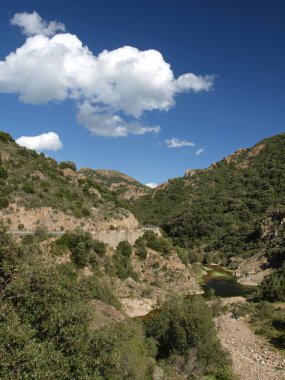 nehir rio cannas, Güneydoğu Sardunya, İtalya, Avrupa
