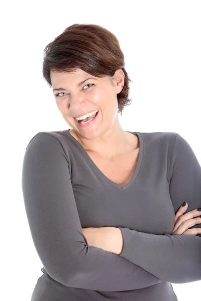 Laughing vivacious woman — Stock Photo, Image