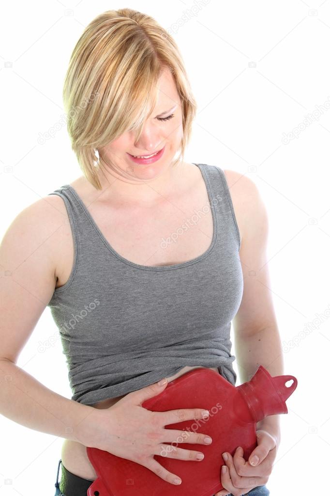 Woman with abdominal pains
