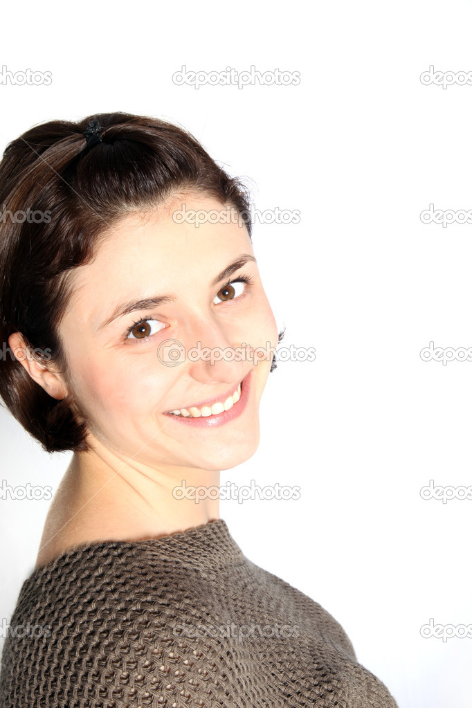 Attractive woman with a friendly smile Attractive woman with a friendly smile