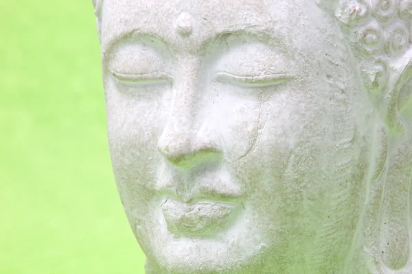 Sorrindo estátua de ioga pacífica, close-up — Fotografia de Stock