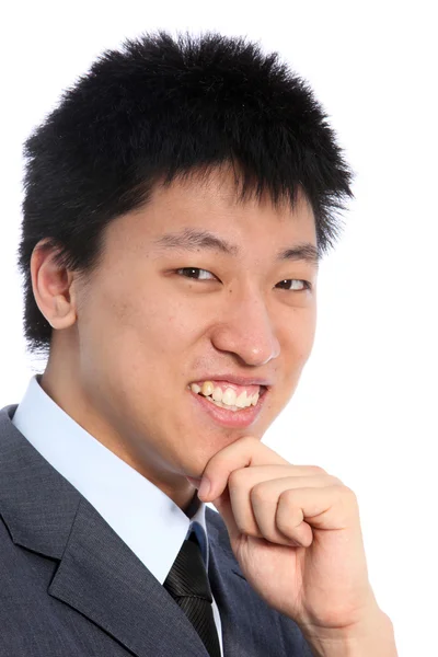 Retrato de sorrir asiático homem — Fotografia de Stock