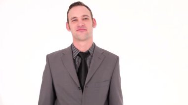 genç işadamı parmak hareketi kadar tutar