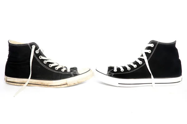 Beyaz bağcıklı ayakkabı — Stok fotoğraf