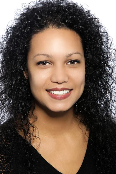 Curly hair woman — Stock Photo, Image