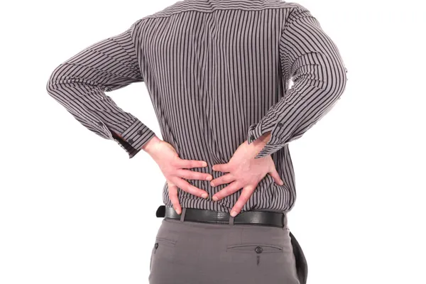 Man with lower back pain — Stock Photo, Image