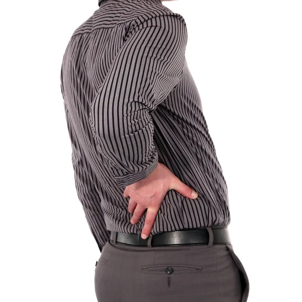 Man with back pain Royalty Free Stock Images