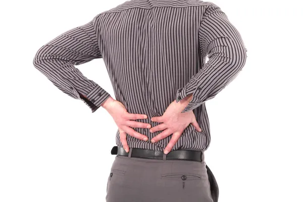 Man with lower back pain Royalty Free Stock Images