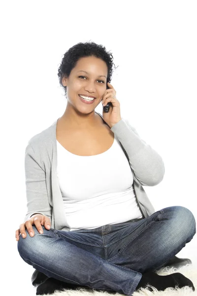 Sitting woman — Stock Photo, Image