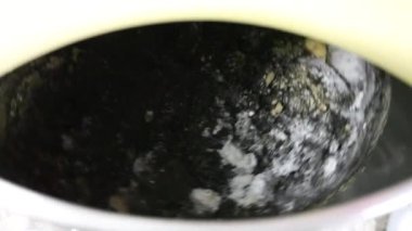 Ingedients haşhaş tohumu stollen için karıştırma mikseri