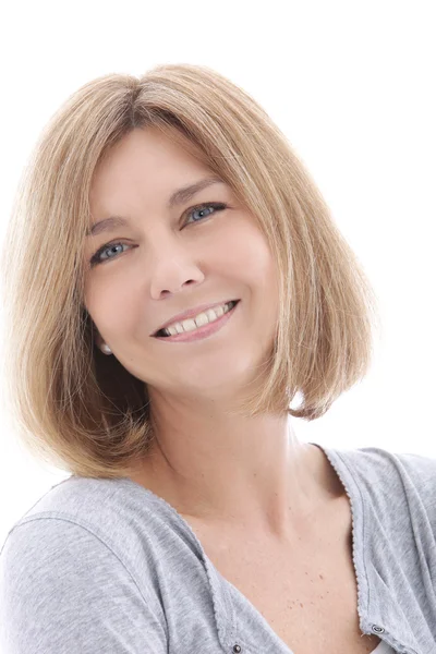 Mujer feliz de mediana edad — Foto de Stock