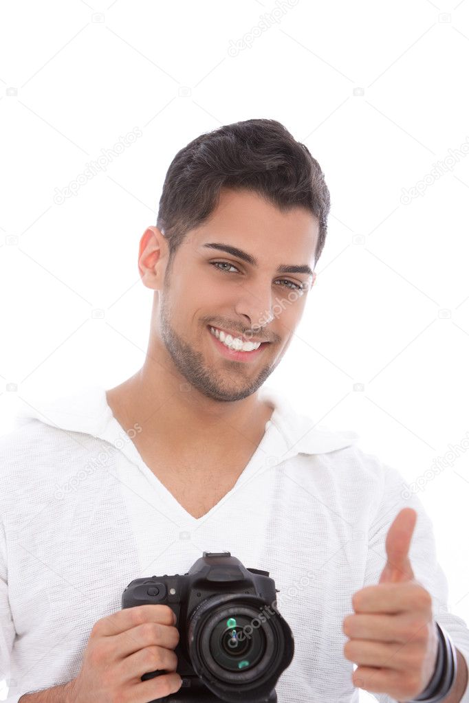 Photographer giving a thumbs up