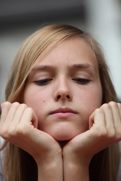 Kruis jonge tiener — Stockfoto