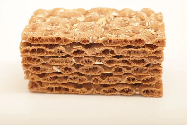 Crispbread 饼干的堆栈 — 图库照片