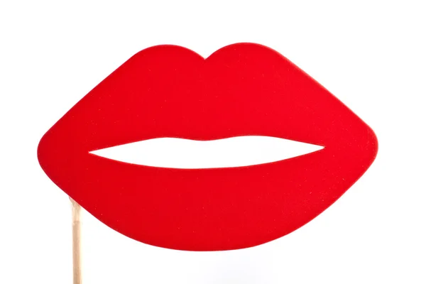 Vivid red party lips — Stock Photo, Image