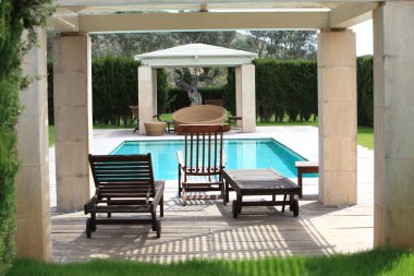 Yüzme Havuzu, konforlu mobilya