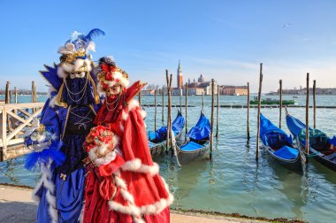 geleneksel karnaval Venedik, İtalya.