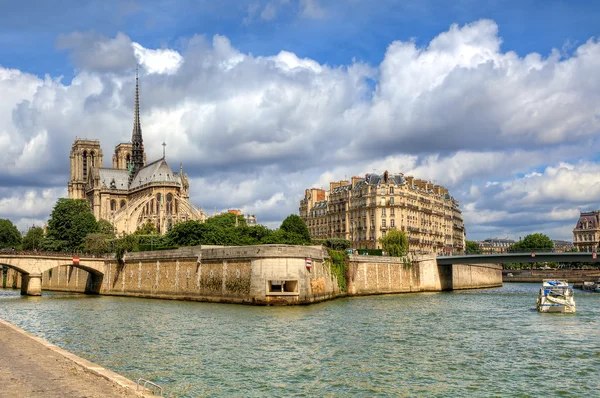 Catedral de Notre Dame de Paris. — Fotografia de Stock