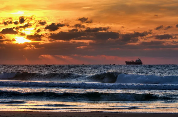 Закат на Средиземном море . — стоковое фото