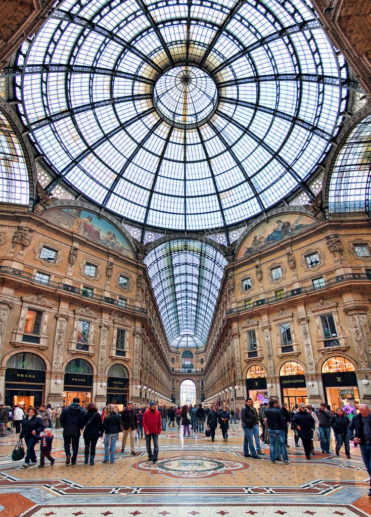 Free Stock Photo of Outside View of Galleria Vittorio Emanuele II