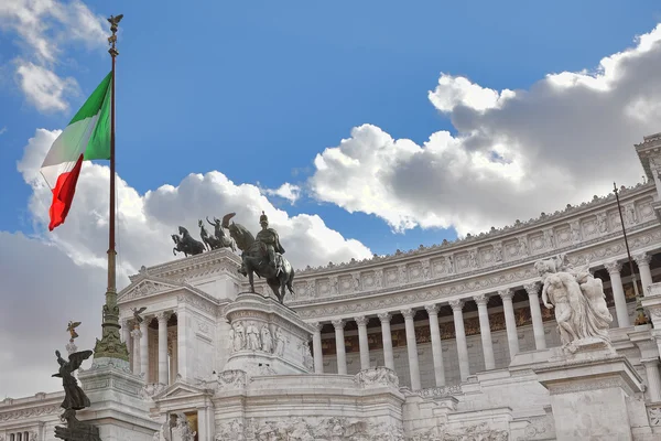 Victor emmanuel ii monument. Rome, Italië. — Stockfoto