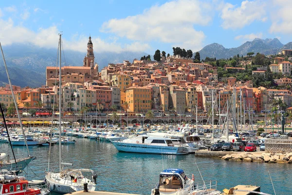 Old town of Menton, France. — Stock Photo, Image