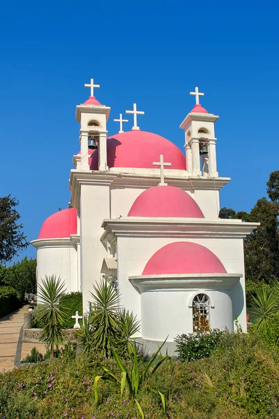 Греческая православная церковь в Капернауме . — стоковое фото