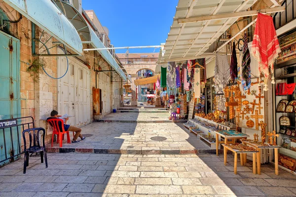 Antiguo mercado en Jerusalén . —  Fotos de Stock