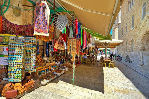 Antiguo mercado en Jerusalén . — Foto de Stock