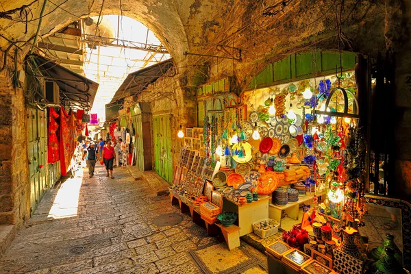 Mercado velho em jerusalem . — Fotografia de Stock