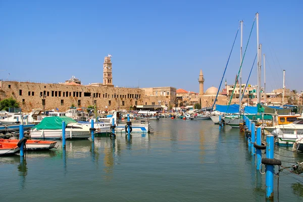 Old harbor. Acre, Israel. — Stock Photo, Image